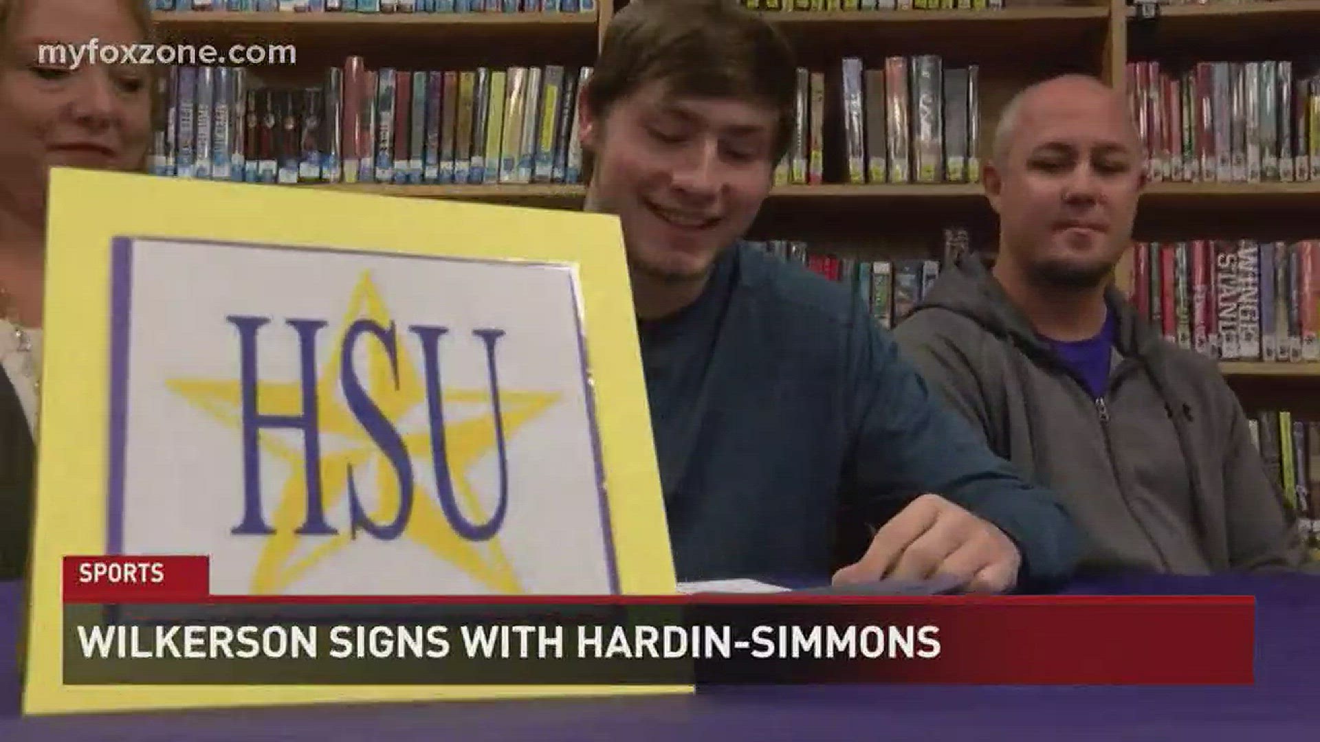 Like a lot of the Big Country, safety Cole Wilkerson signed his letter of intent to play at HSU. He rejoins several former athletes he used to play peewee ball with.