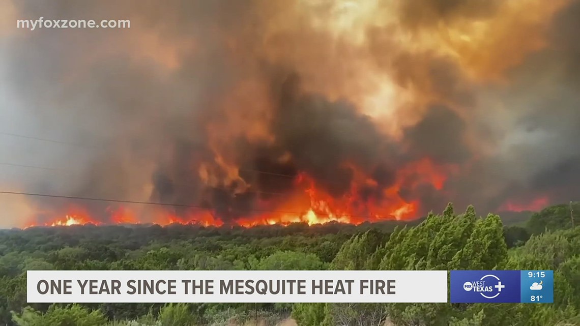 One year since the Mesquite Heat Fire made an impact on southern Taylor County