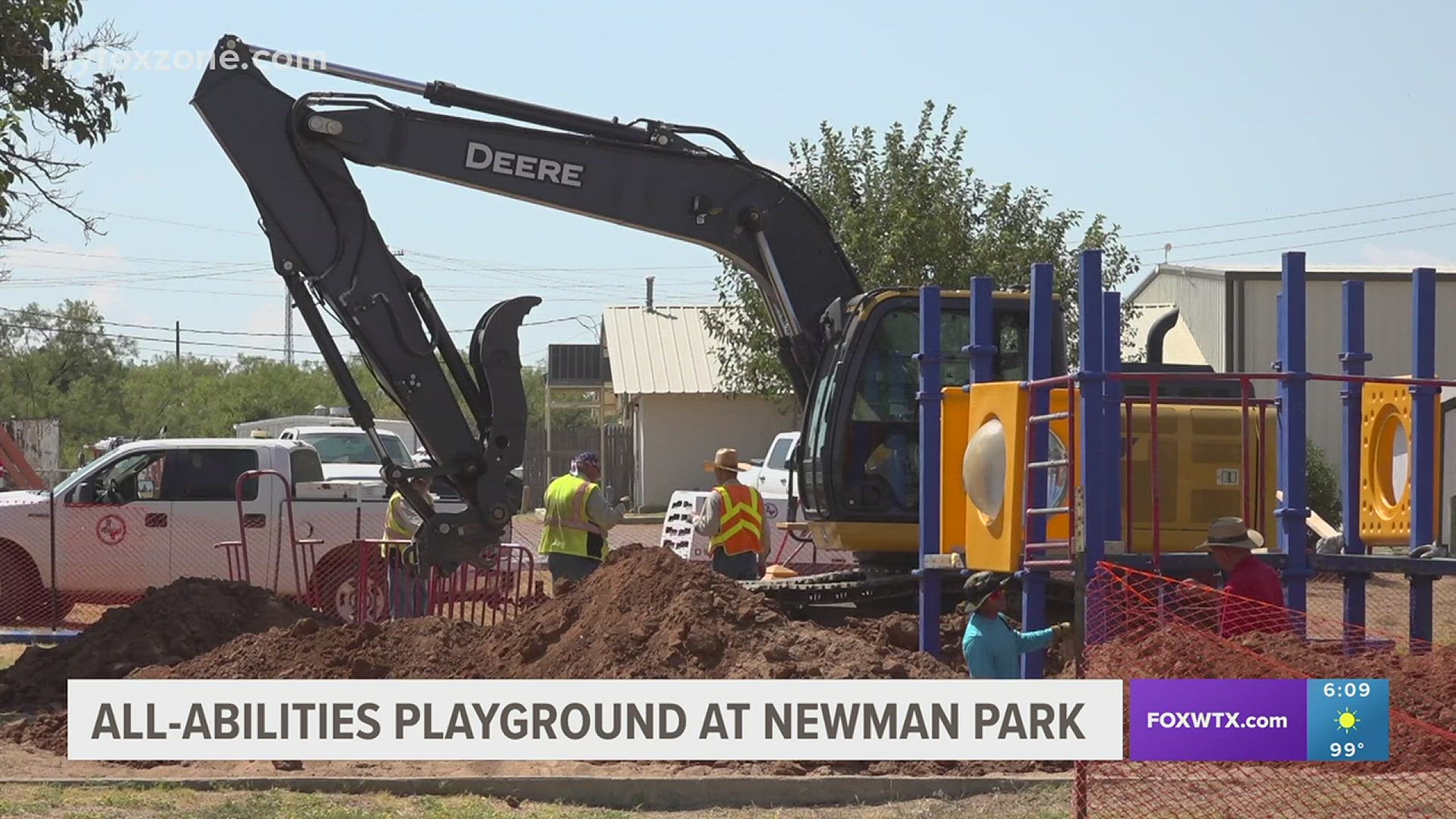 On Sept. 28, the City of Sweetwater will install a new all-abilities playground at Newman Park.