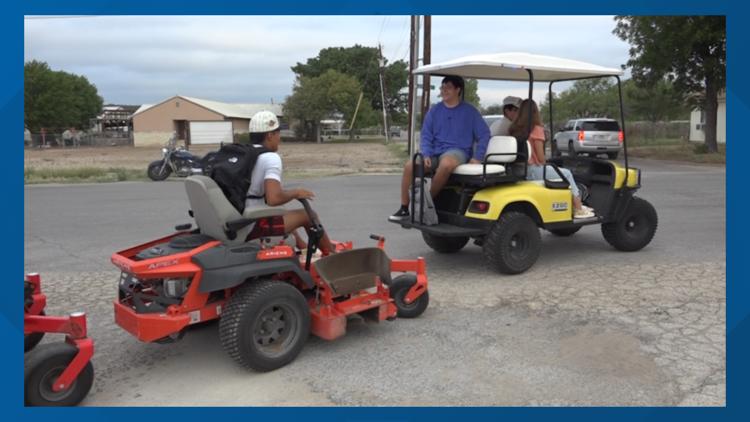 Sonora students arrive to school with unique transportation