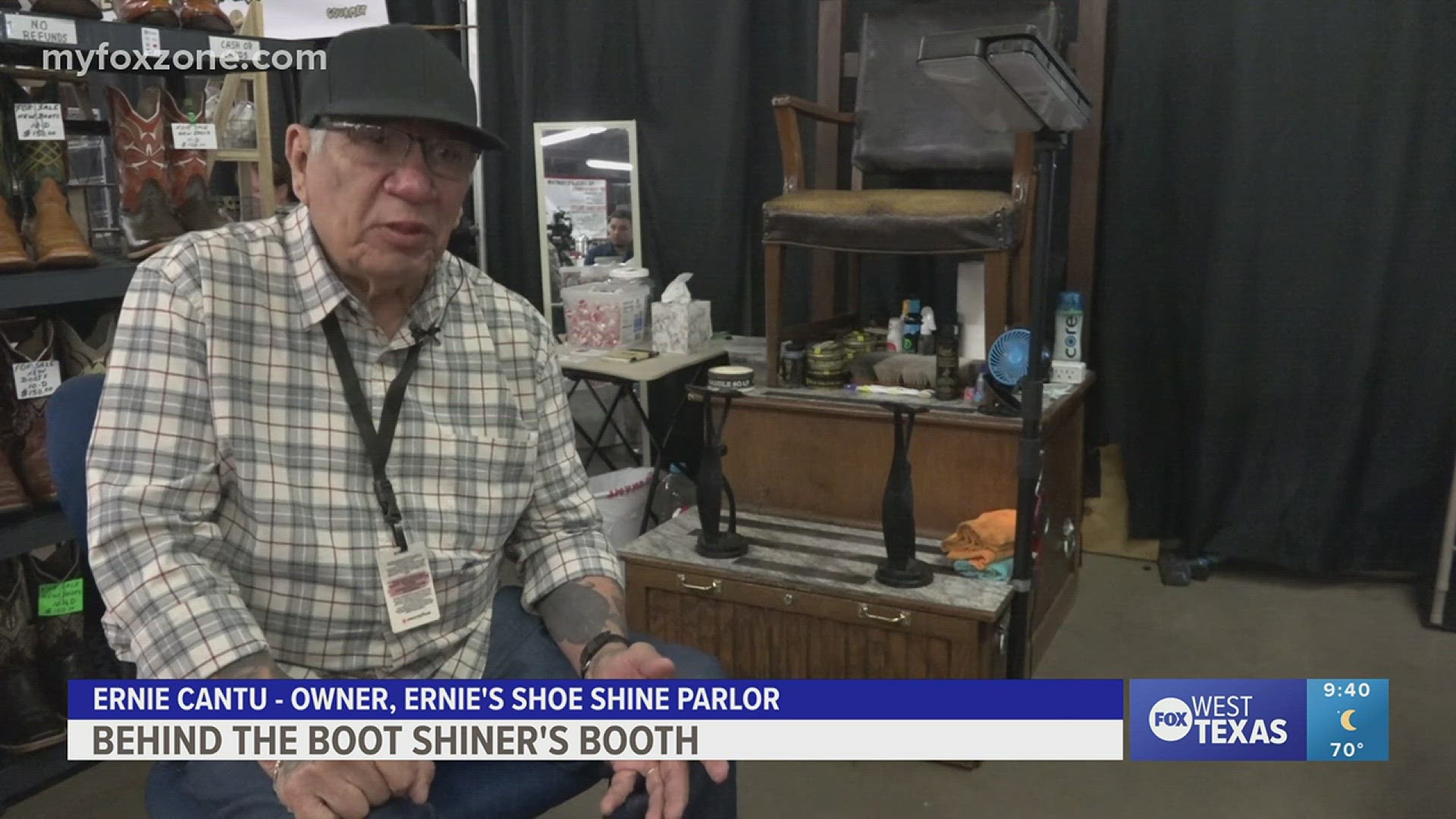 Ernie Cantu has been a staple of the San Angelo rodeo, shining West Texans boots for more than two decades.