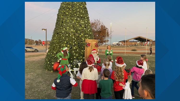 Goodfellow Air Force Base celebrates holiday season with Christmas tree lighting