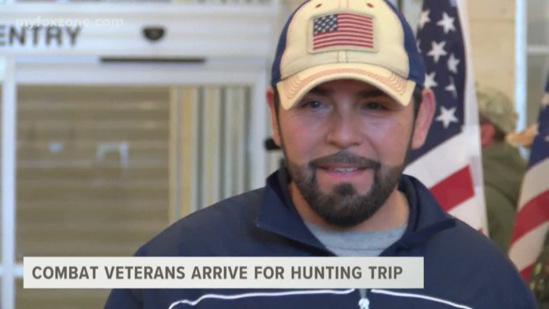 Combat Veterans arrive for a special hunting trip in West Texas