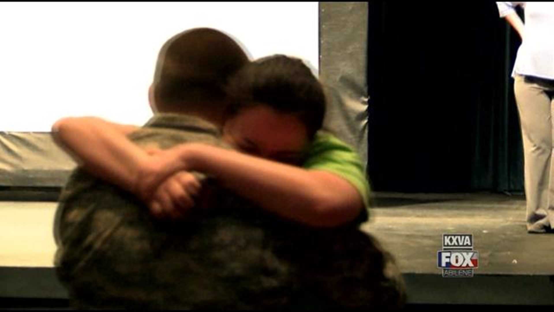 Military Salute: Soldier surprises sister at Abilene High School graduation rehearsal