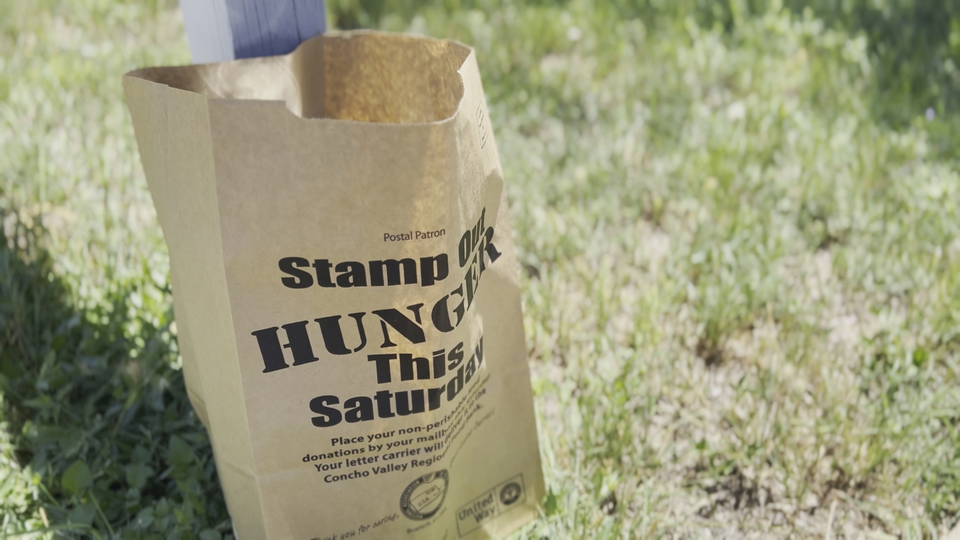 The annual Stamp Out Hunger food drive happens every second Saturday of May.