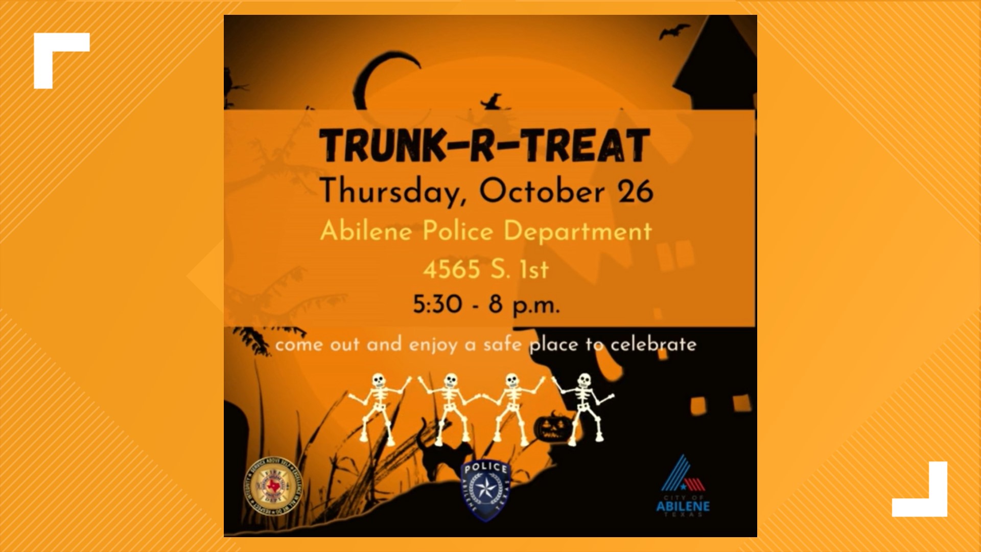 Celebrate Halloween at the Abilene PD's trunkortreat event