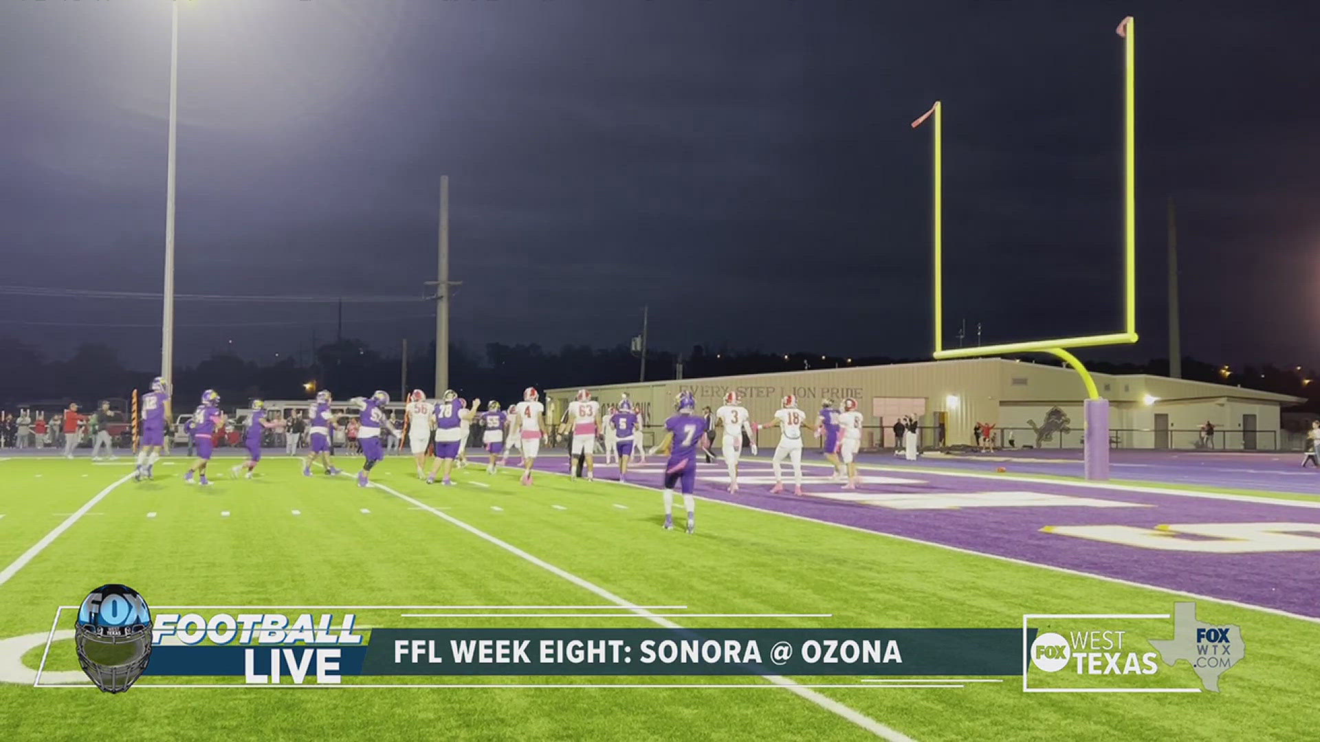 Ozona opened district play with a Week 7 loss to Reagan County. The team is 5-2. Sonora dropped to 4-3 and will face Reagan County in Week 9.