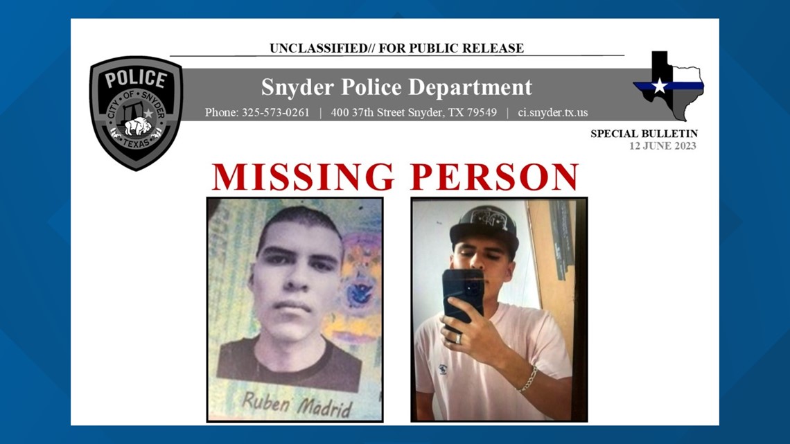 Snyder Police looking for information on missing man's location