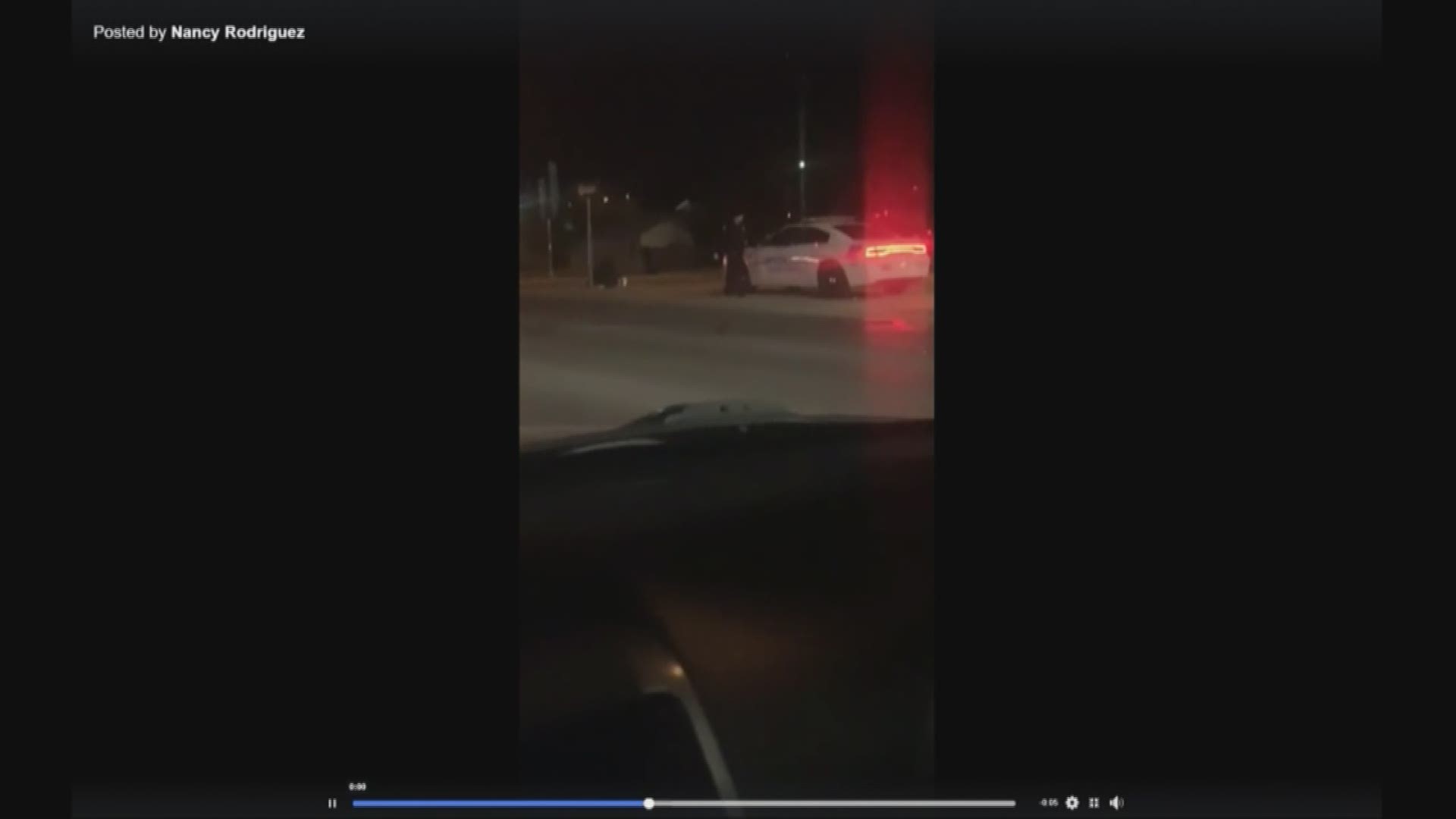 San Angelo police officer gives homeless man a blanket on a freezing night
