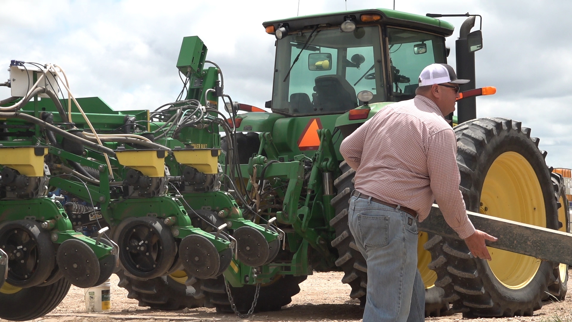 Bill Belew recently planted cotton at his Winters, Texas farm. He said a little bit of rain goes a long way.