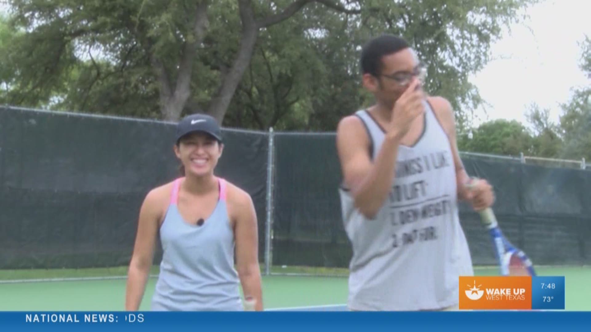 Our Malik Mingo and our Camille Requiestas went head to head in a tennis match for this week's Workout Wednesday segment.