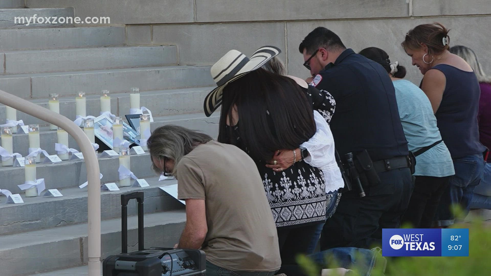 The family members of one of the victims killed in the Uvalde shooting were present.