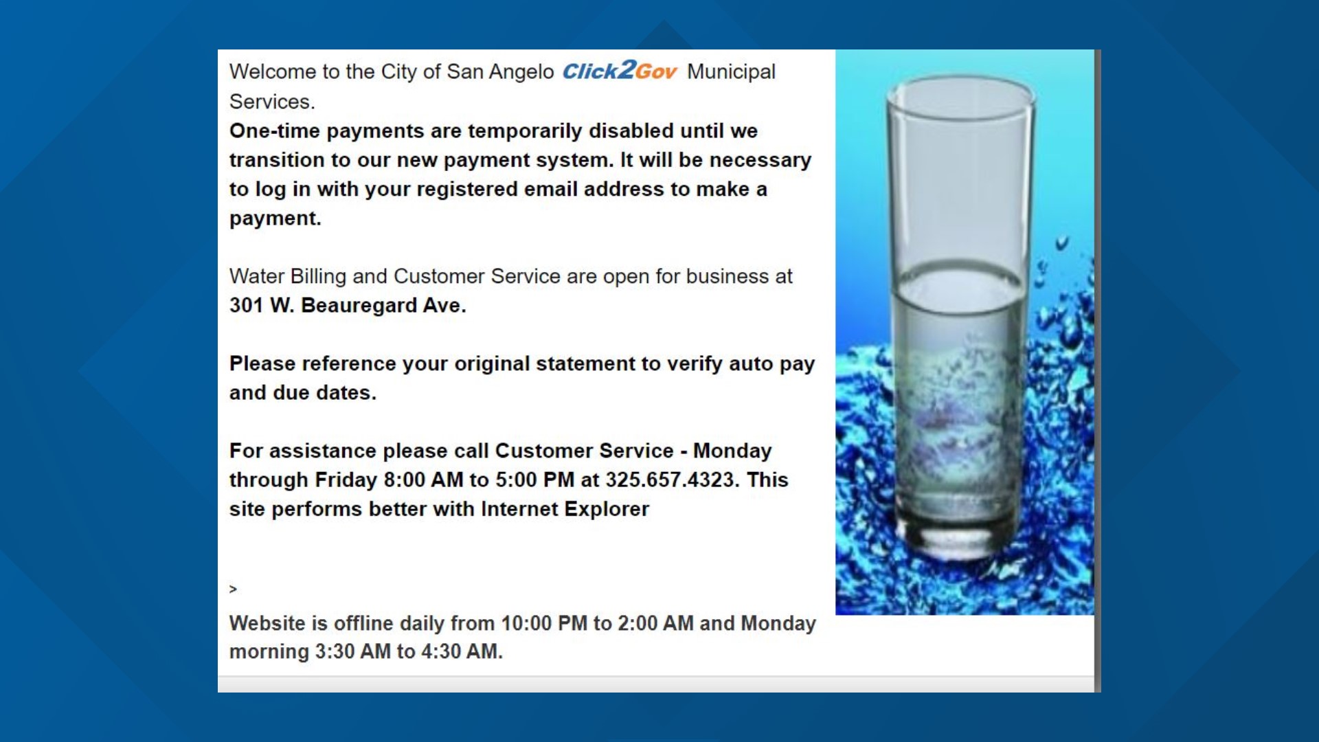 City launches new online water payment system Jan. 2