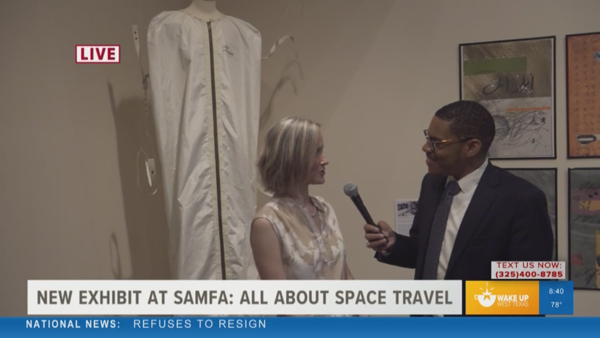 Our Malik Mingo spoke with the collections manager at the San Angelo Museum of Fine Arts and got a tour of what you can see at the new exhibit: "Frontiers: An Artistic Exploration of Space Travel, Technology, the Age of Discovery and More."