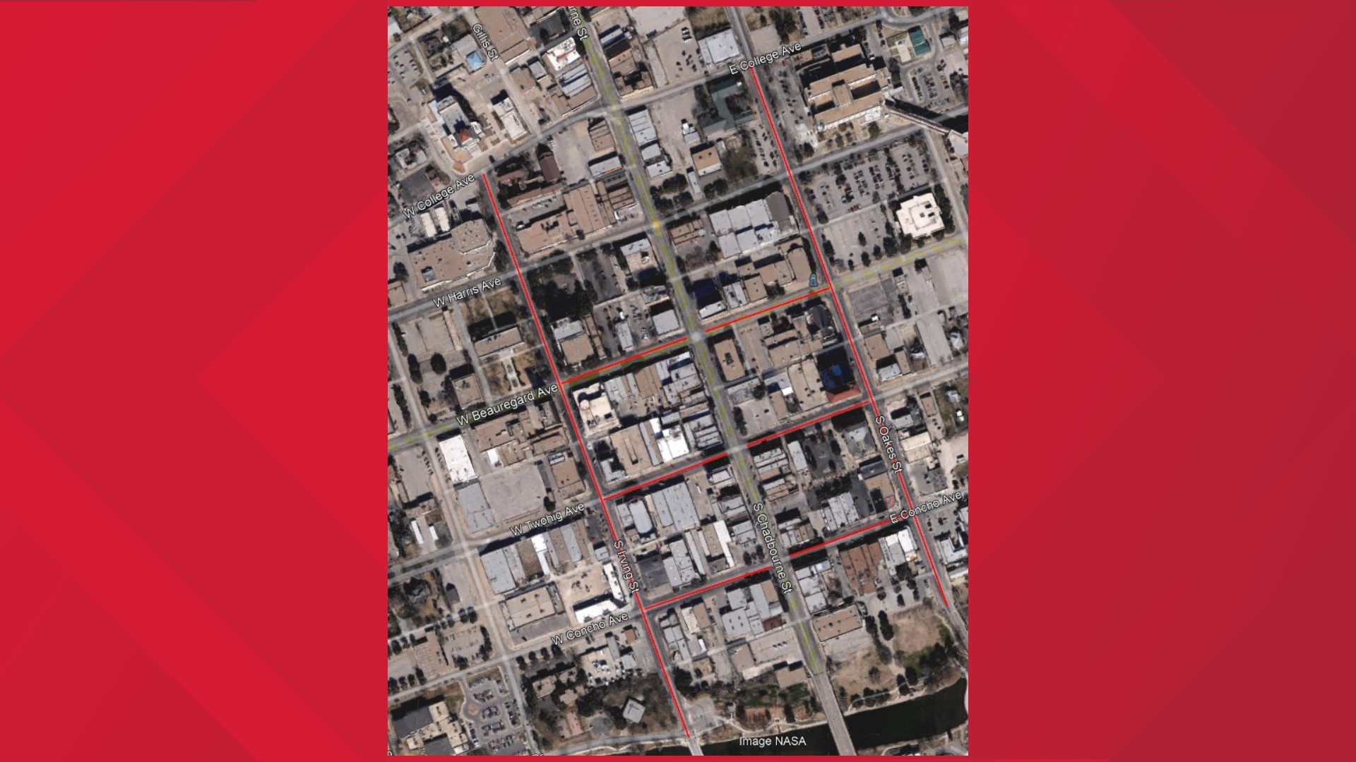 Detours expected in downtown San Angelo next week | myfoxzone.com