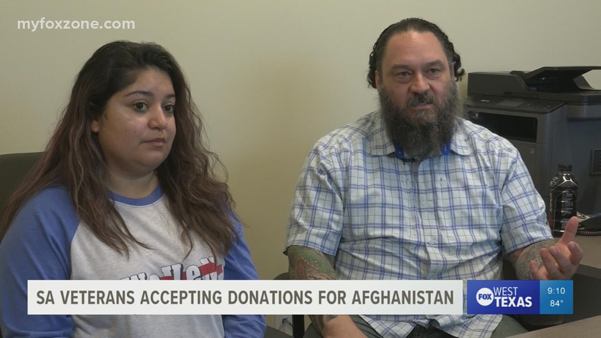 Military veterans are asking for donations to give to people overseas.