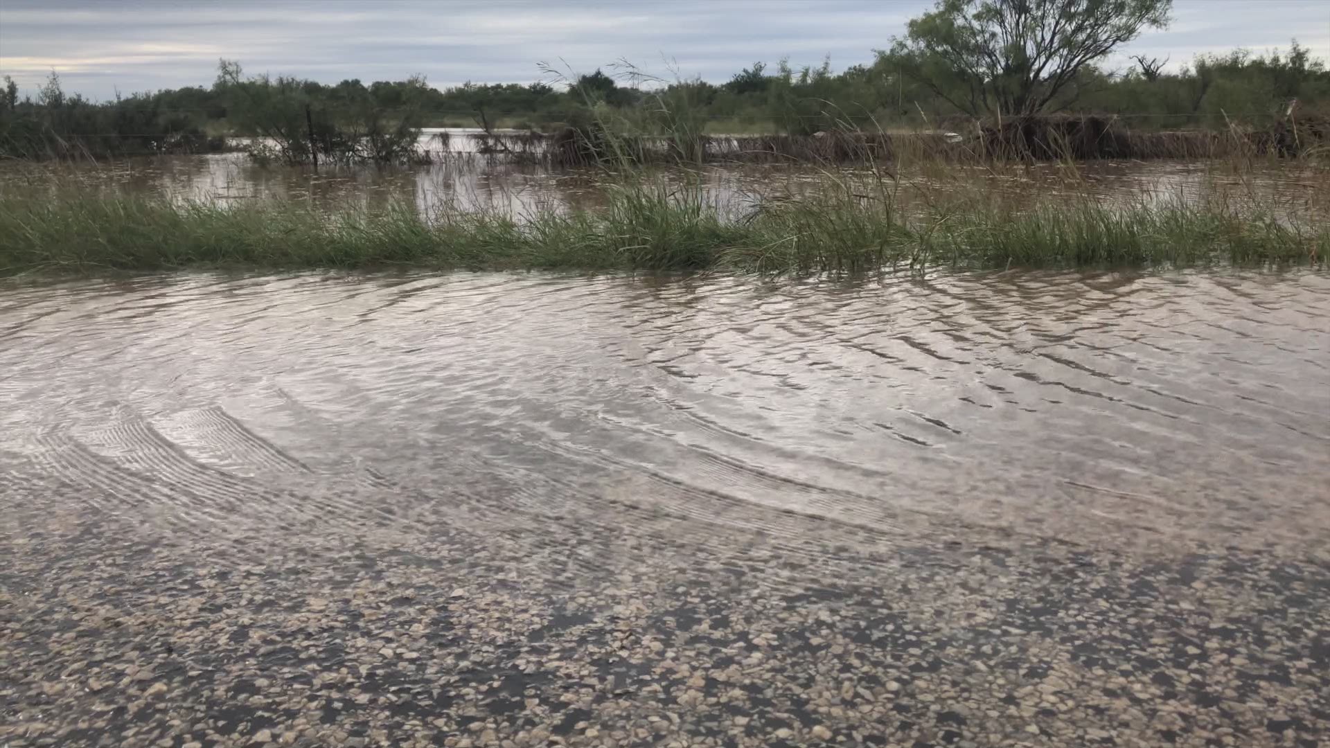 Flooding in Stamford lake.