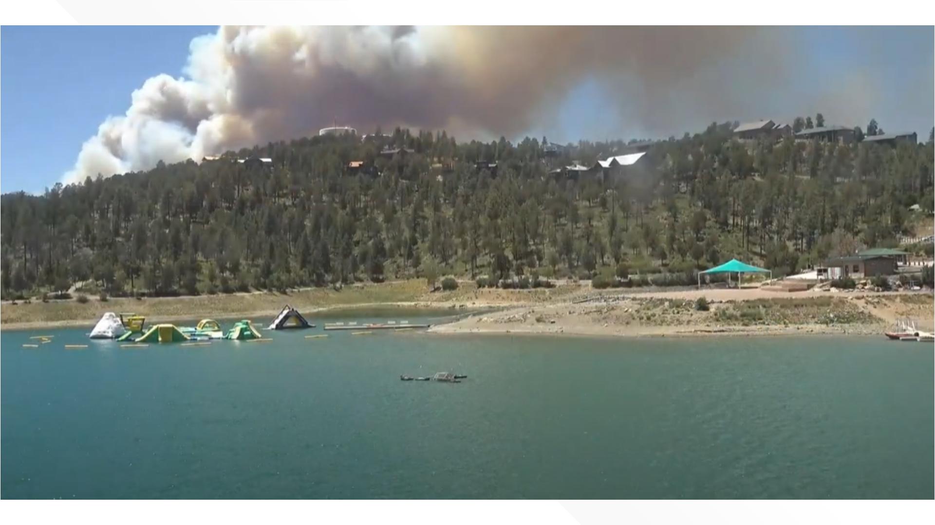 EarthCam video of Ruidoso, New Mexico, fires