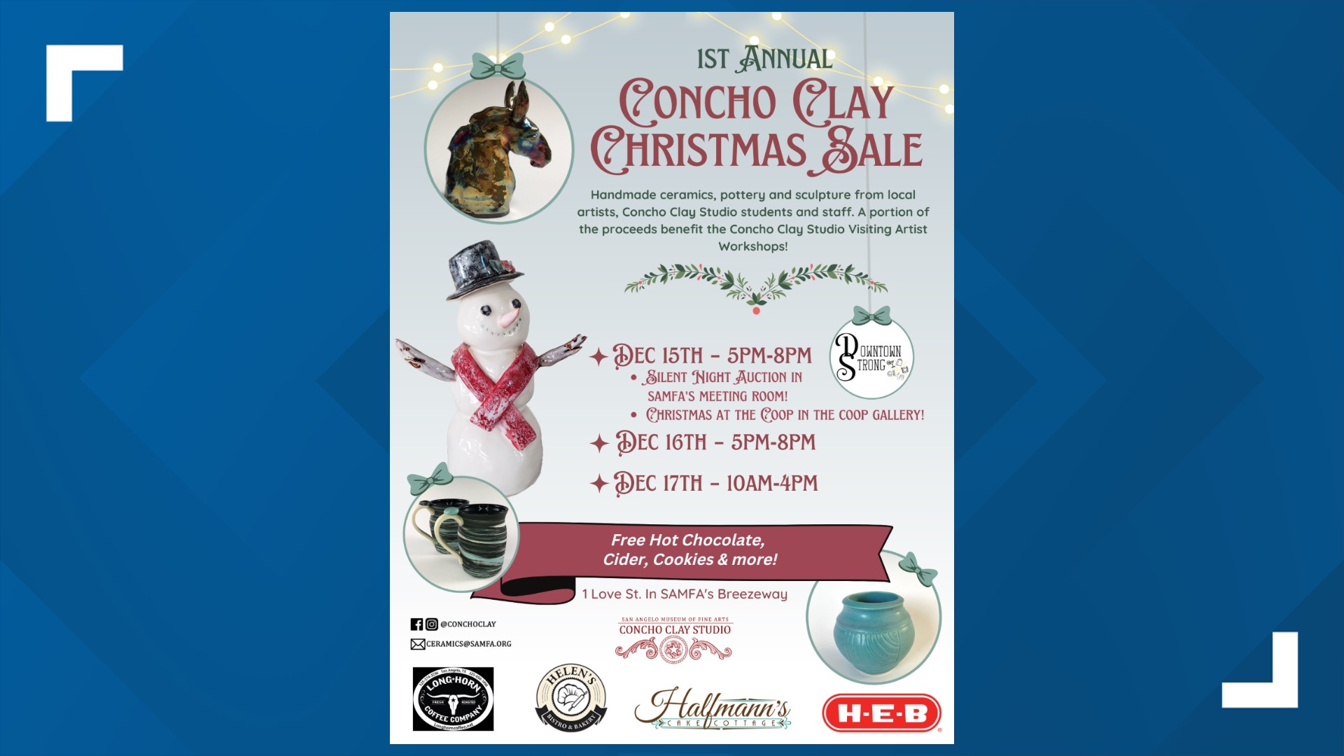 Holiday pottery sale celebrates San Angelo art