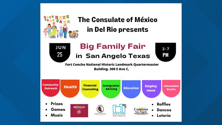 Consulate of Mexico to host 'Big Family Fair' Saturday at Fort Concho