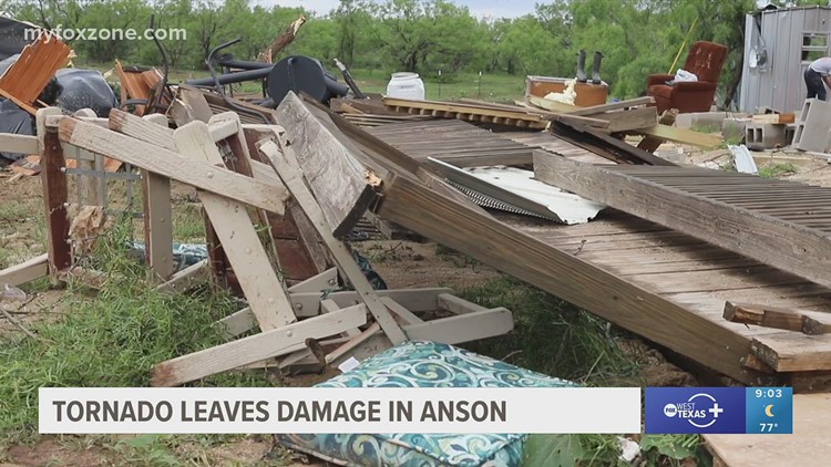 Tornado destroys Anson couple's home