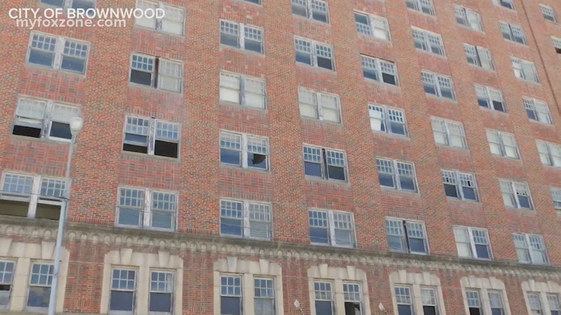 The old Brownwood Hotel is a 12-story eyesore right in the middle of downtown. The restoration project is estimated to take five years.