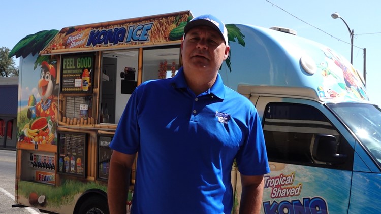 West Texas shaved ice truck owner delivers smiles to children in the Uvalde community