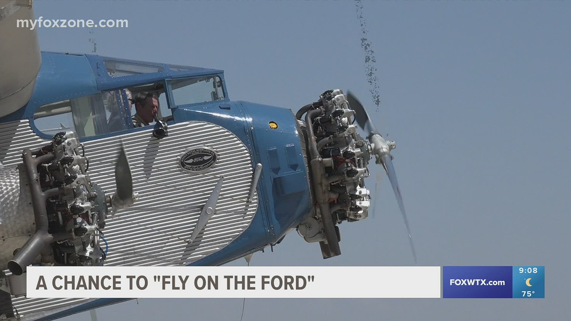 "Fly on the Ford" offers people a chance to step back in aviation history at San Angelo Regional Airport.
