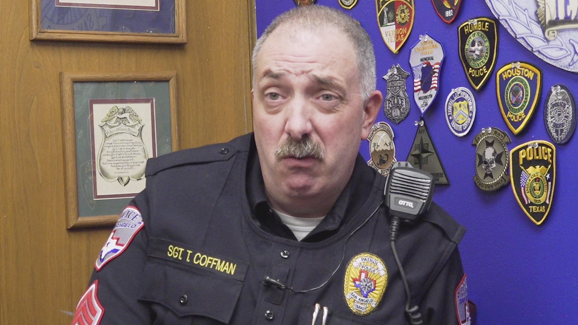 Sgt. Tim Coffman describes the kind of officers they want serving San Angelo