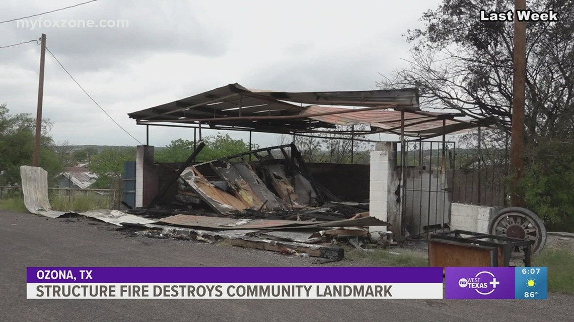 Structure Fire Destroys Ozona Community Landmark | Myfoxzone.com