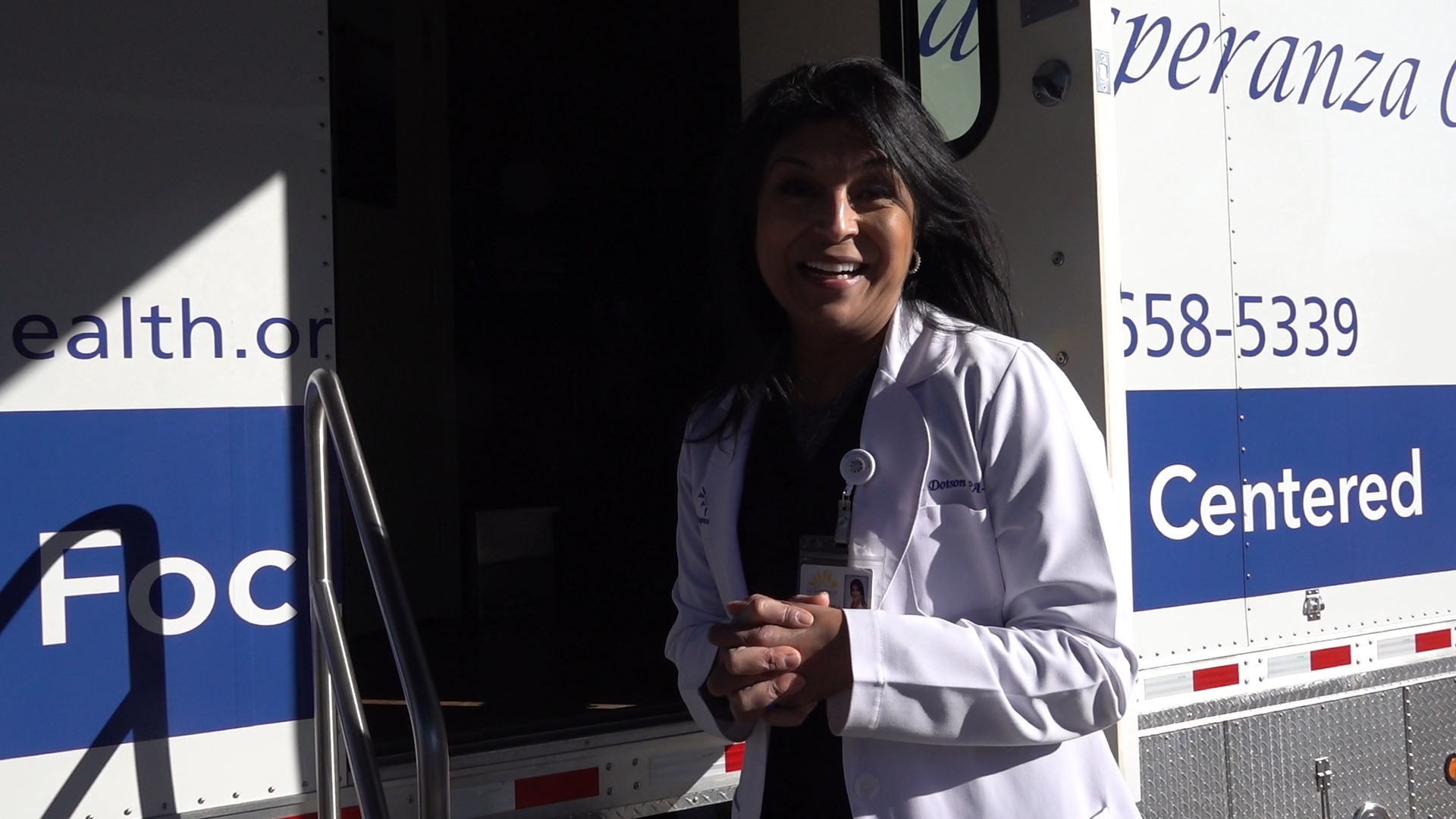 Teena Dotson was born and raised in Ozona. She is now the primary care provider at La Esperanza's mobile clinic that travels to Crockett County.