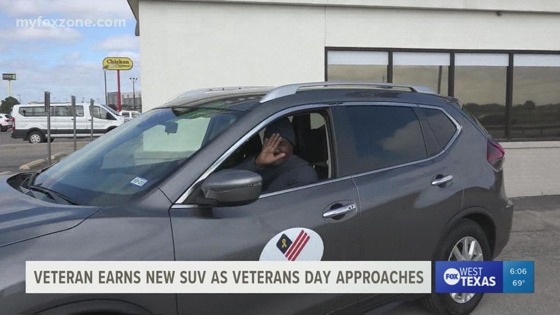 After struggling to get around, a combat engineer veteran earned new wheels just in time for Veterans Day.