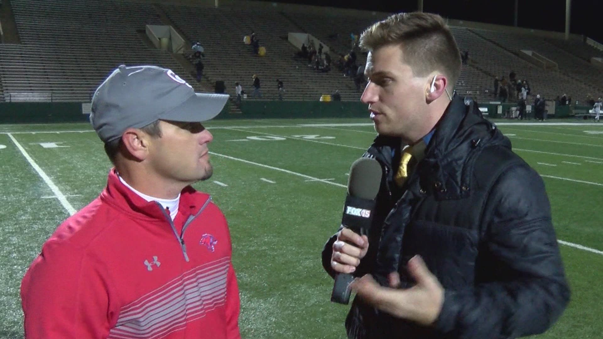 The Cooper Cougars lost to Amarillo 58-27. Our Mitchel Summers caught up with head coach Aaron Roan after the game.