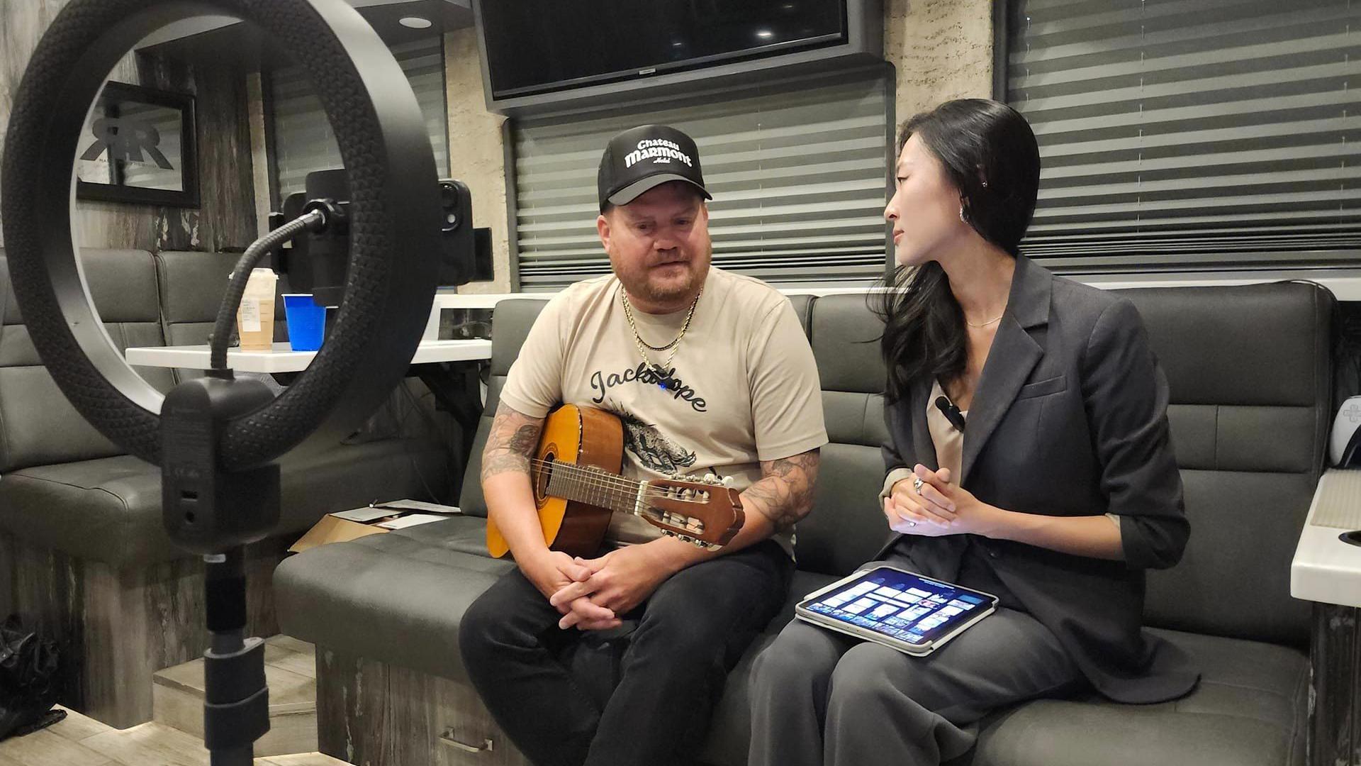 Randy Rogers spoke with Jane Ha right before the Randy Rogers Band show at Cooper's Bar-B-Que in Christoval.