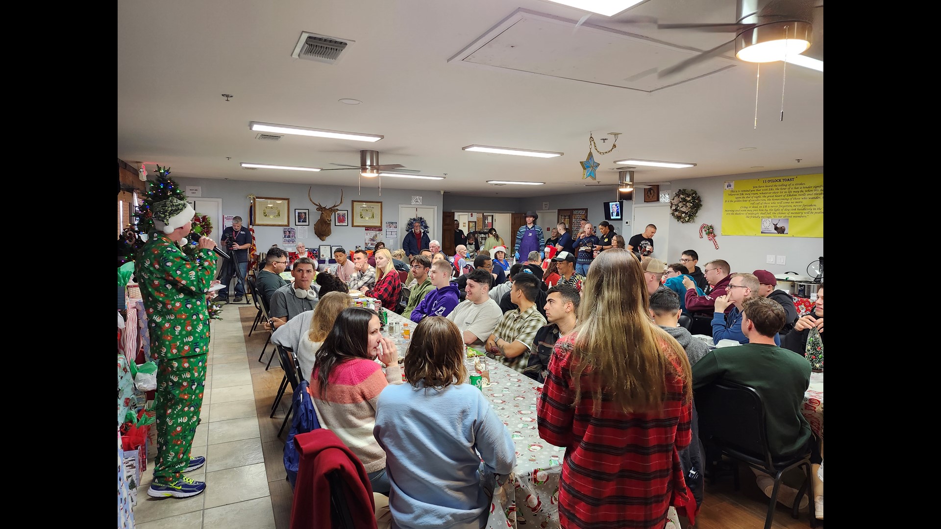 The San Angelo Elks Lodge 1880 made sure Goodfellow Air Force Base servicemembers had a "Home Away from Home" on Christmas Day.