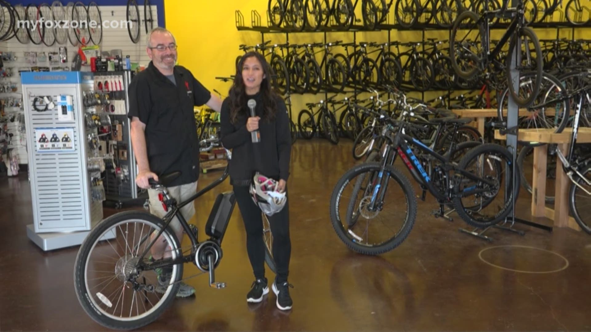 Interview with owner Jim MacDonald of BikeTown in Abilene about the electric assist bike.  