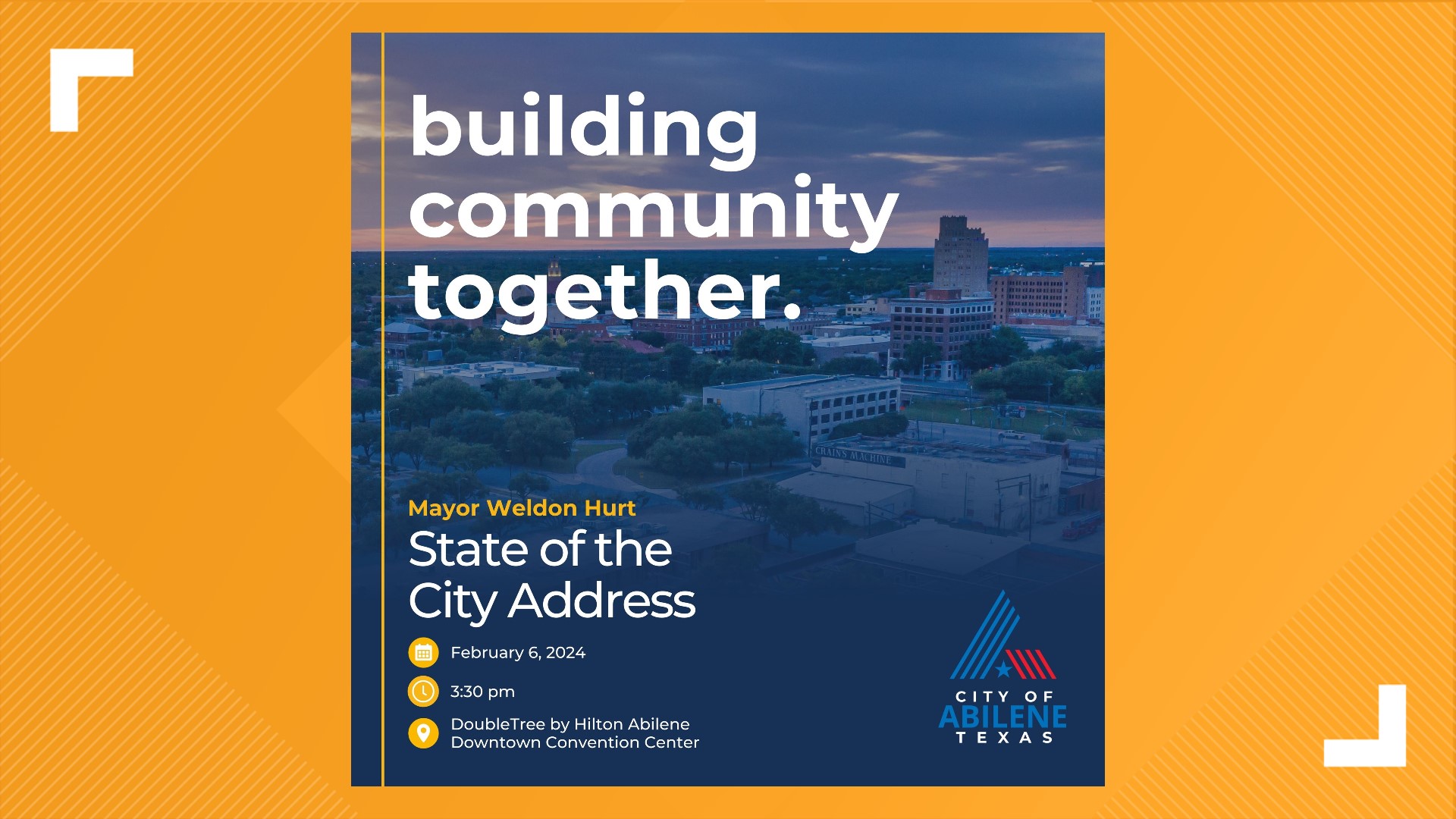 Mayor Weldon Hurt to deliver Abilene State of the City address