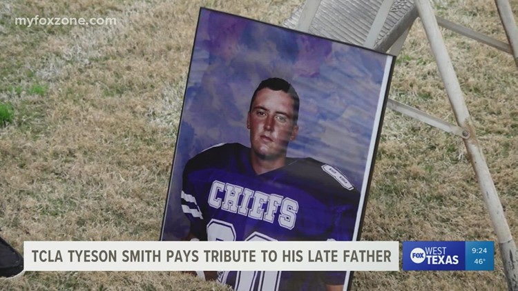 TLCA senior Tyeson Smith pays tribute to late father