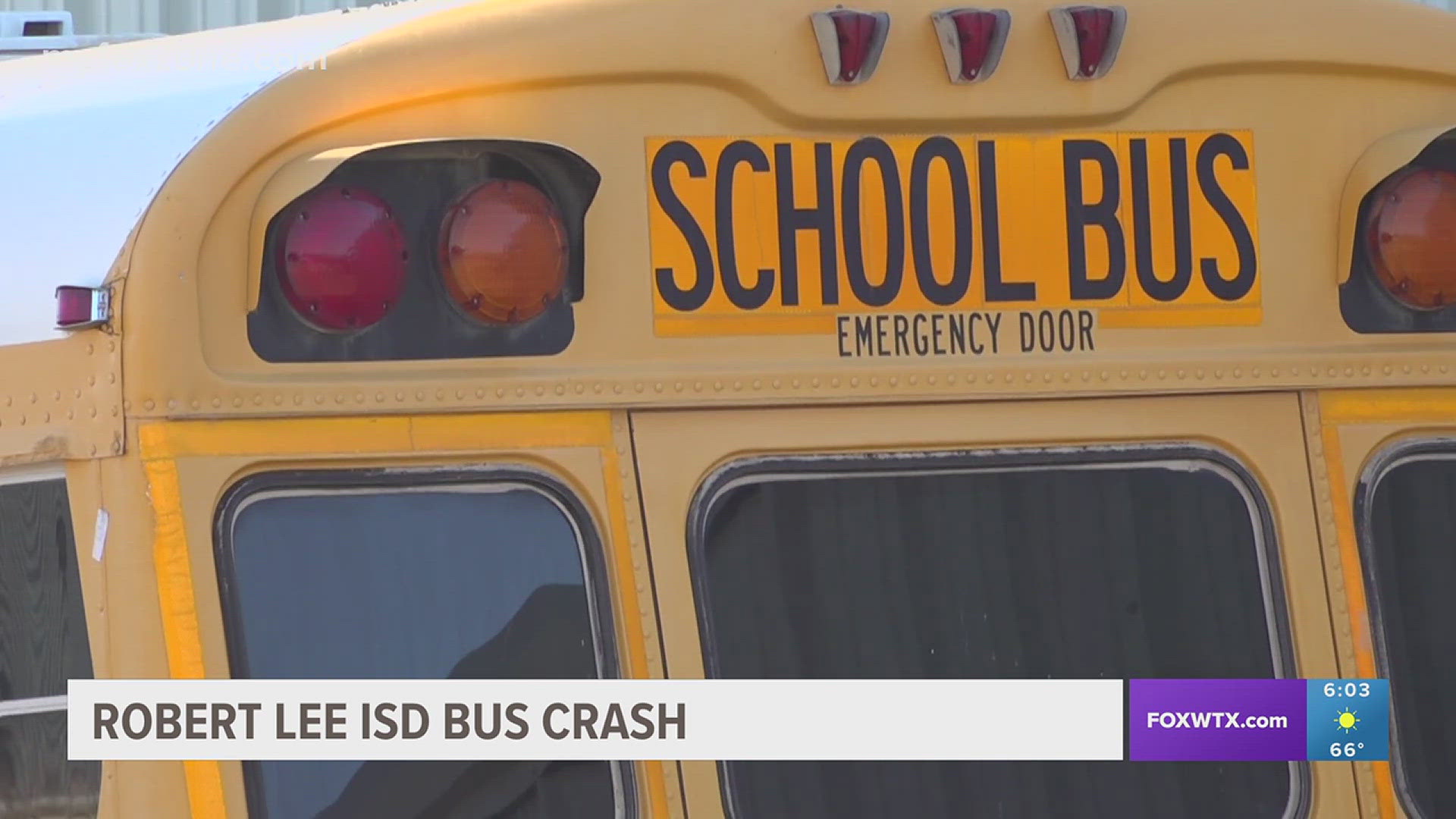 The Robert Lee school community is reeling after a crash involving a school bus.