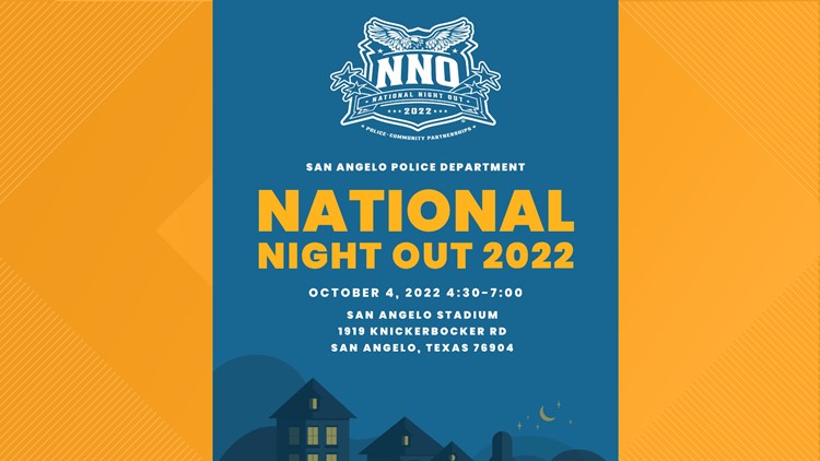 San Angelo Police Department looks forward to a 'National Night Out' with community
