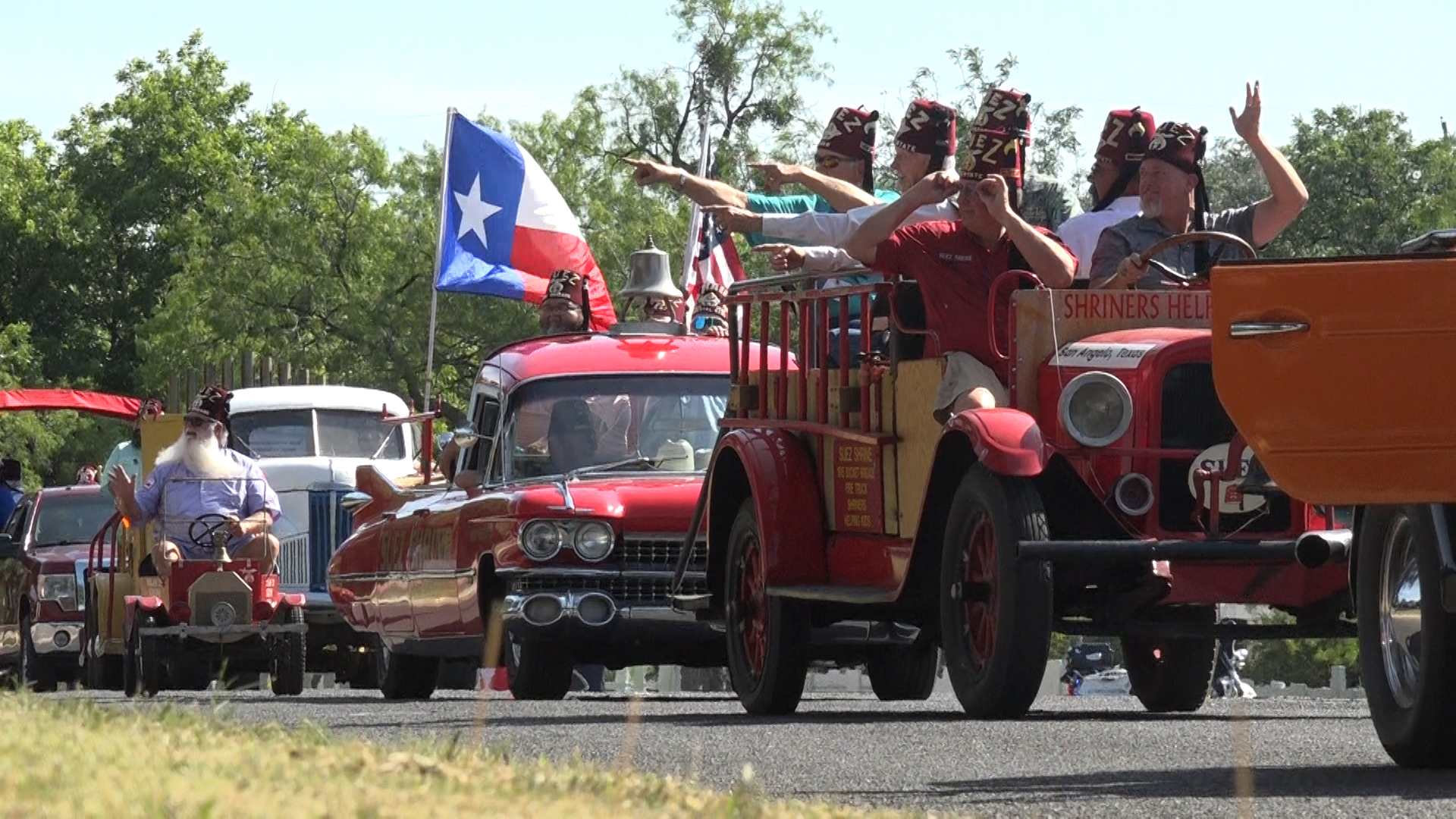 The Texas Shriners Parade winded its way down Oakes Street and Rio Concho Drive with clowns, go-karts and of course, a lot of unusual hats.