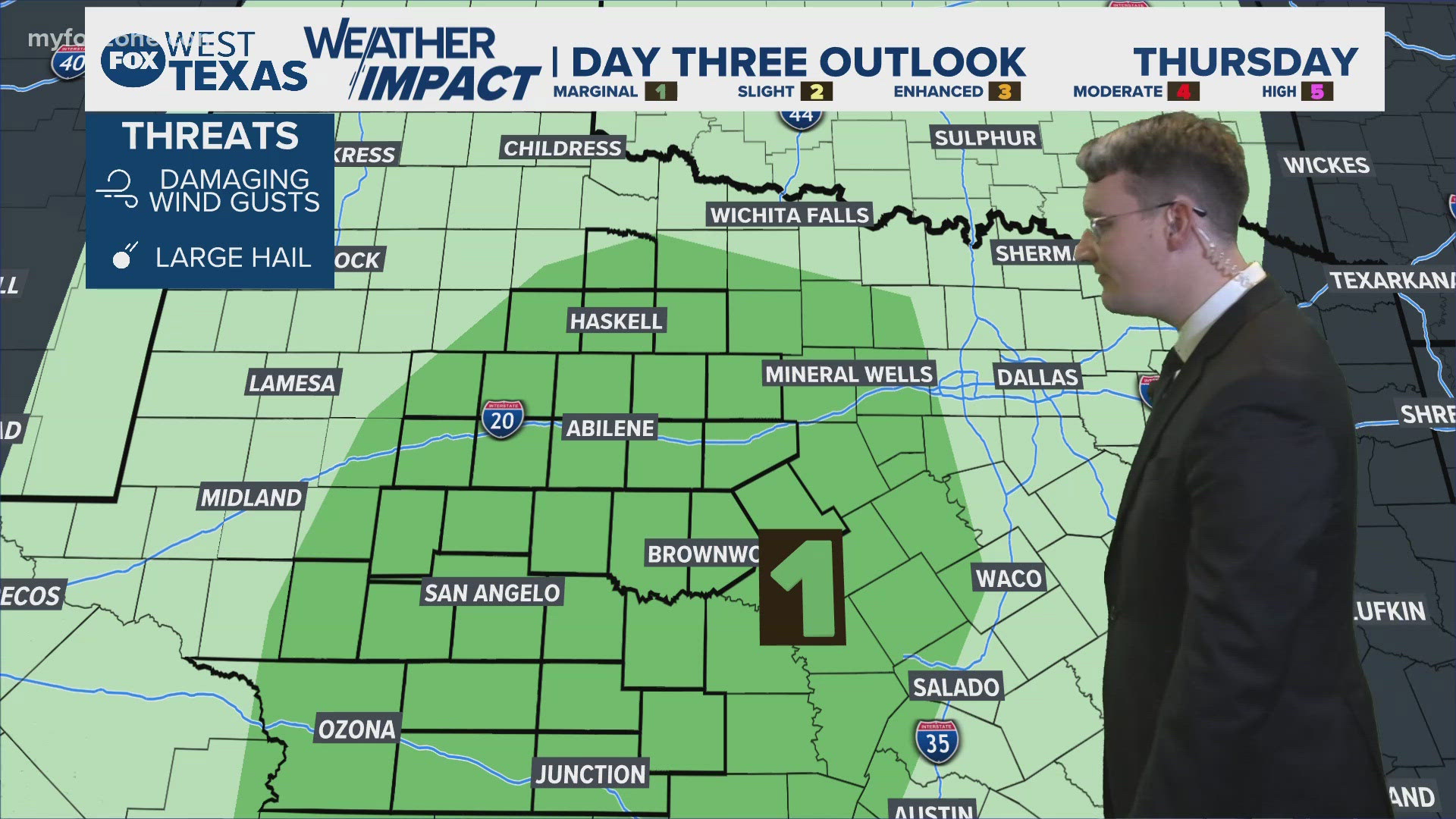 Wednesday looks to be calm before some storm chances Thursday and Friday. #txwx