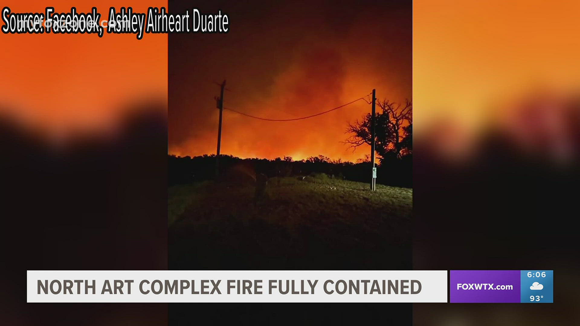 One more Texas wildfire has been defeated. The brushfire near Mason is now fully contained.