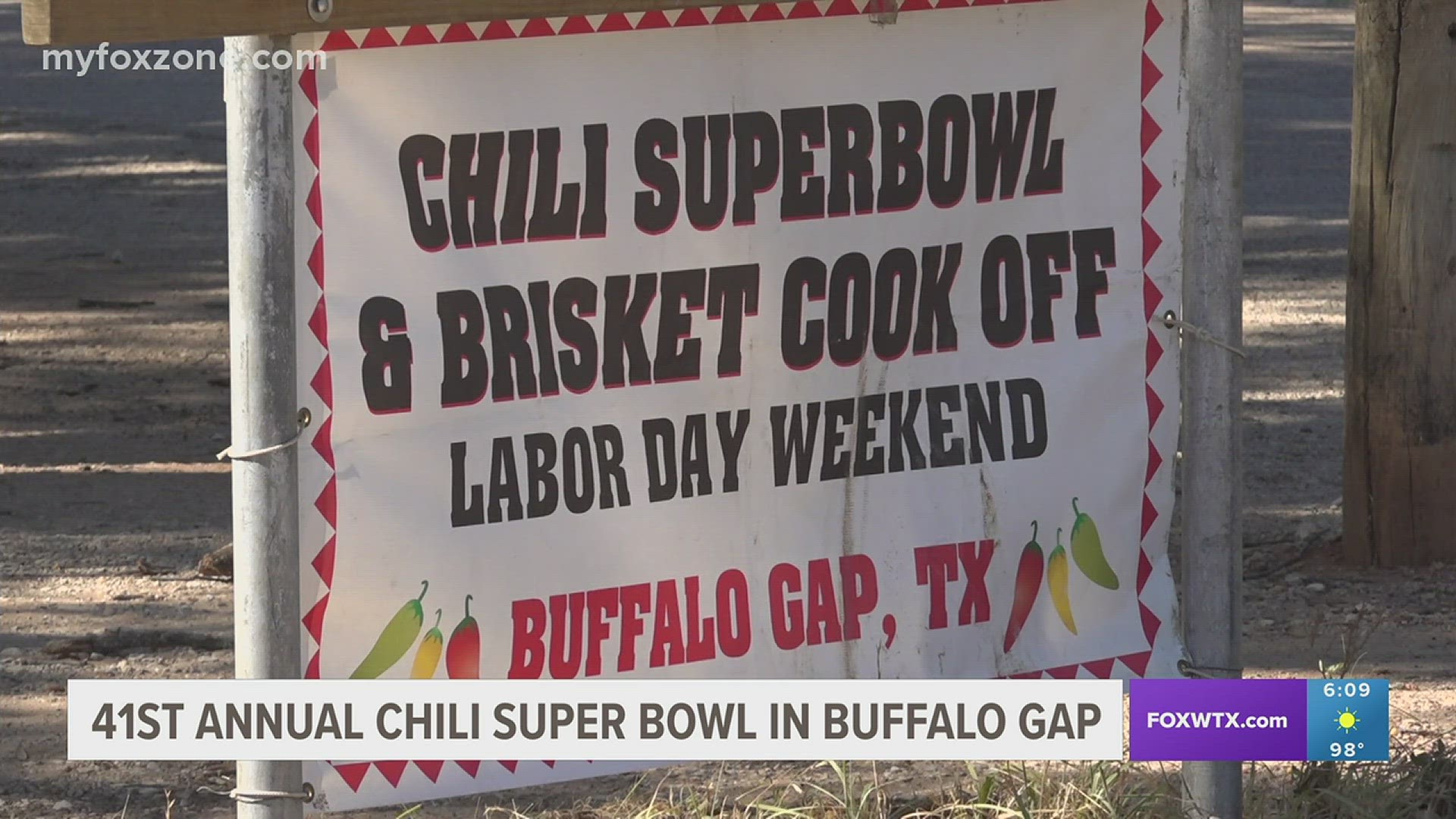 On Saturday, September 2nd, at 9 a.m., the 41st annual Chili Super Bowl & Brisket Cook-Off will start at the Old Settlers Grounds in Buffalo Gap, Texas.