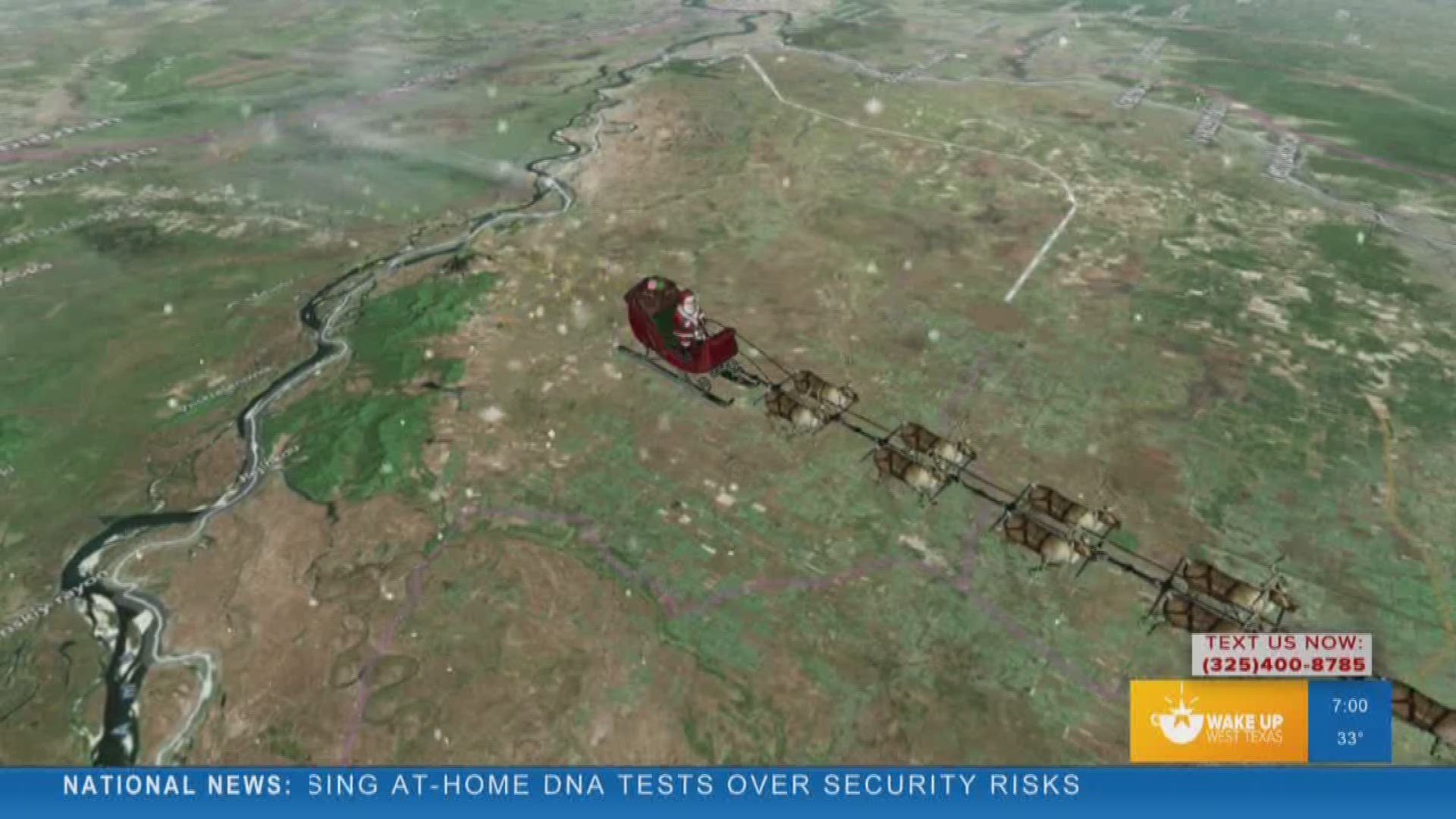 Camille Requiestas and Joe DeCarlo track Santa on this Christmas Eve as he begins his journey around the world.