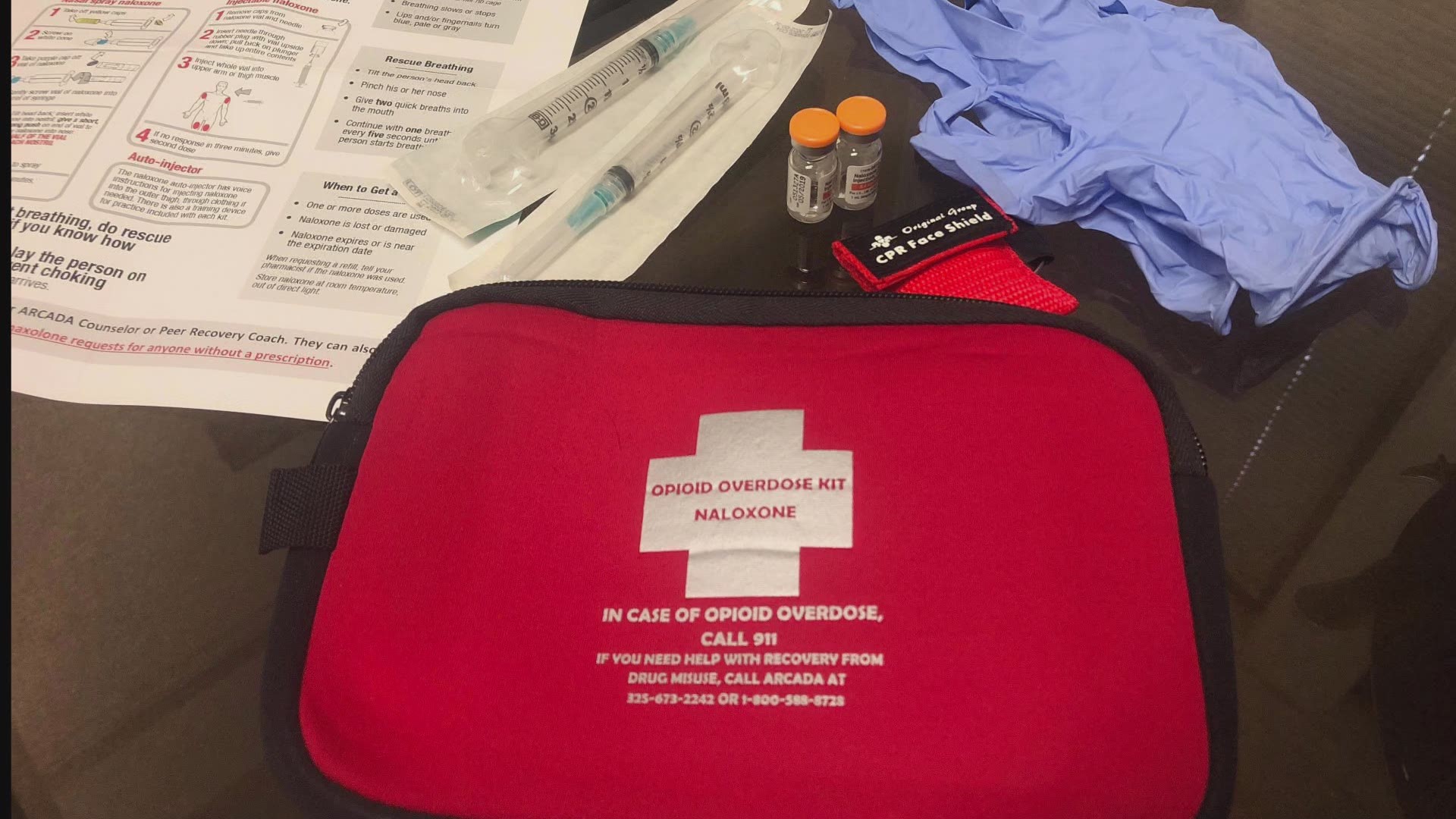 NARCAN kits combat opioid overdoses.