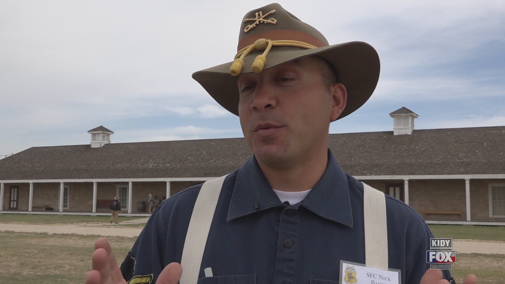 The third annual regional cavalry competition began today at Fort Concho. This year 24 riders are saddling up to compete for the Hesse cup, a trophy which will be given to the winner of the competition this Saturday. Our Brenda Matute spoke to one sol