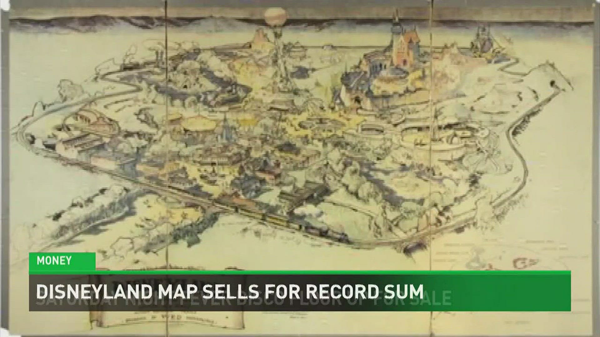 A rare Disneyland map created by Walt Disney himself sold for a whopping $708,000.