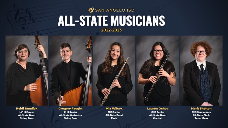 Five SAISD students named All-State Musicians