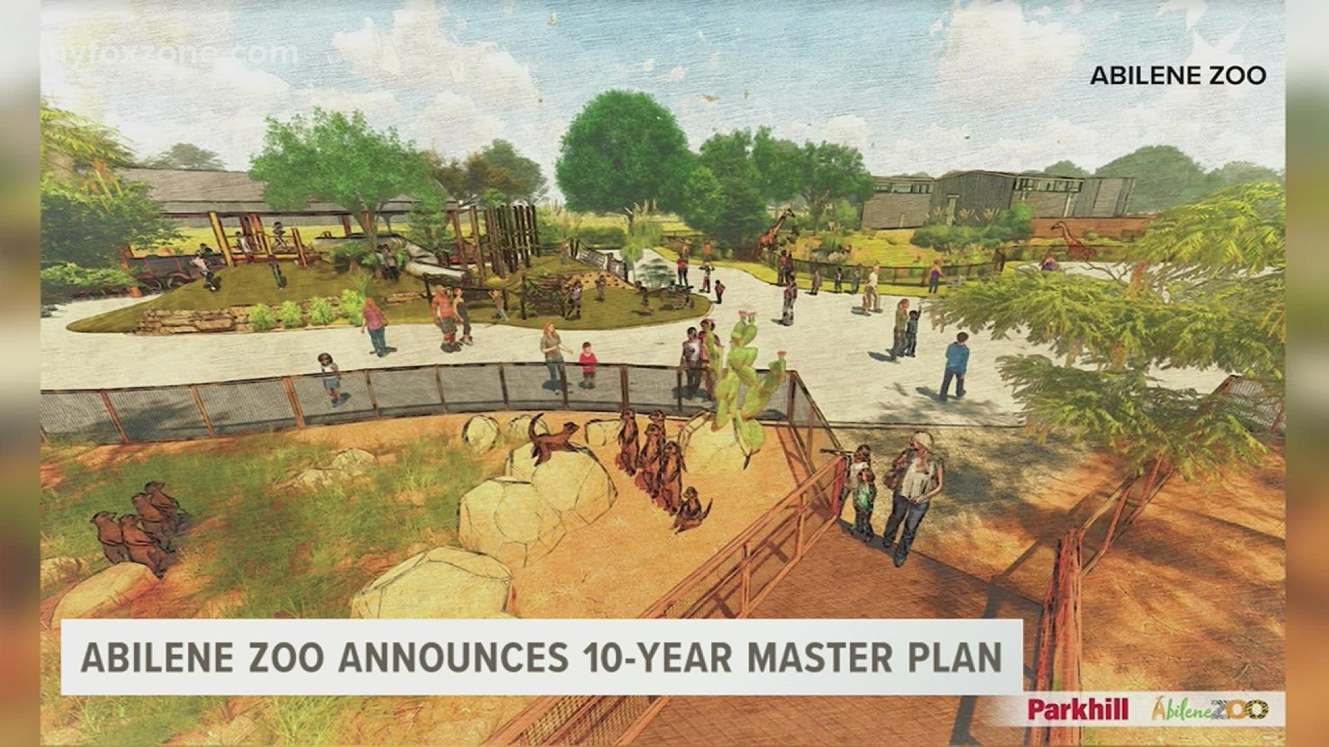 In a decade, the Big Country will be able to enjoy new habitats, amenities and attractions at the Abilene Zoo.